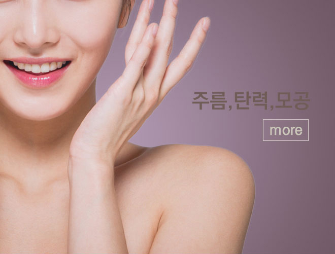 주름, 탄력, 모공